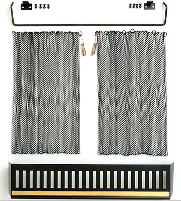 Mesh Fire Curtains  Fireplace Mesh Screens