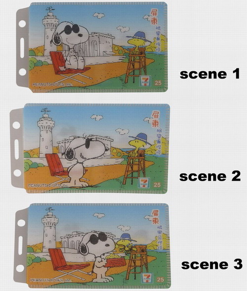 3D lenticular plastic card