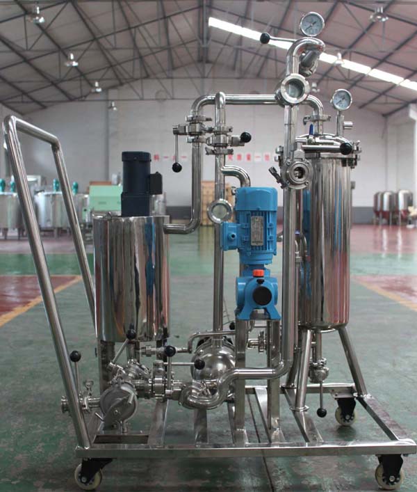 Candle-type filter machine for beer, beverage, jui