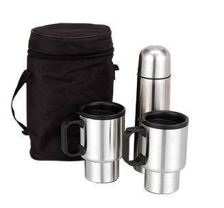 flask and travel mug gift set