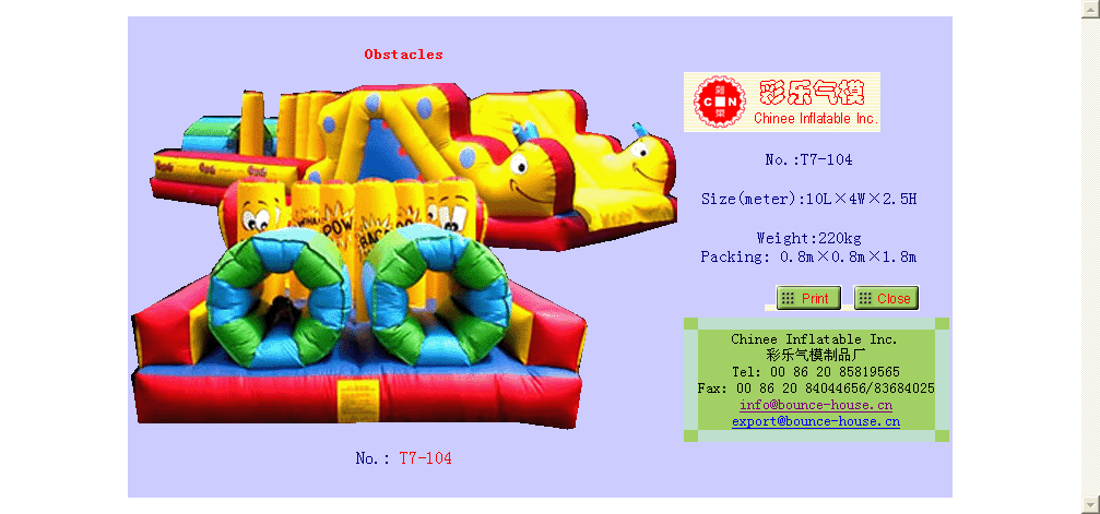 inflatable obstacle