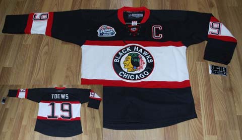 nhk newest hockey jersey #19 BLACK  TOEWS BLACKHAW