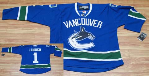 #1 BLUE LUONGO VANCOUVER CANUCKS 