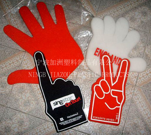 Foam Hand, Cheering Hand, Sponge Hand.