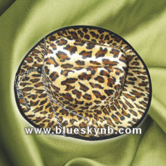 Leopard Fleece Beanie Hat