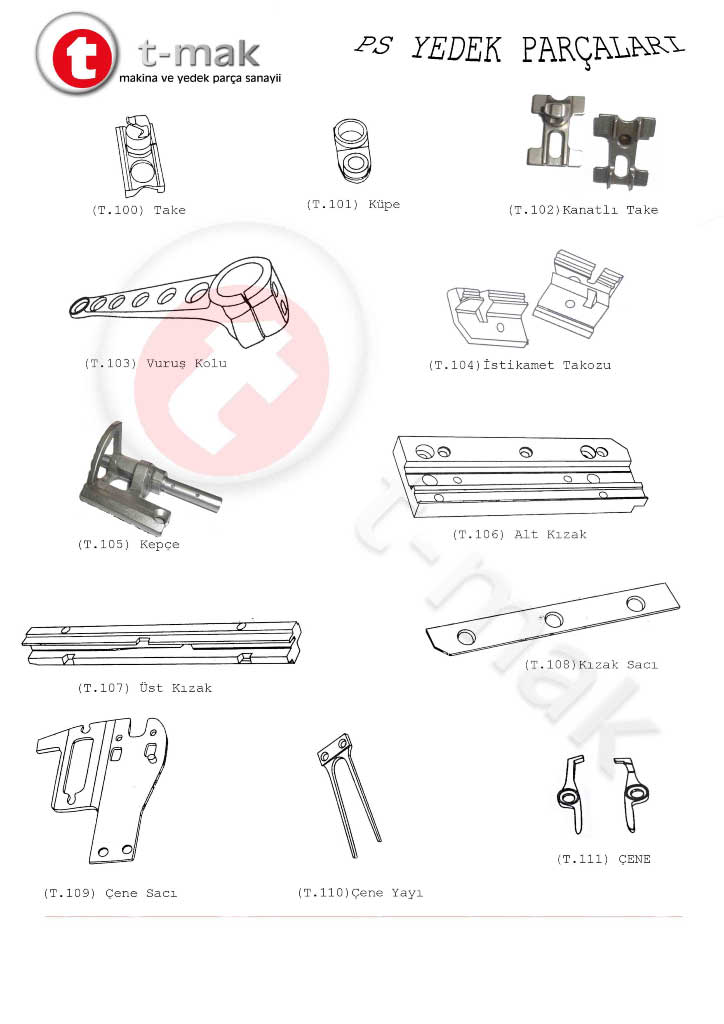 SULZER PS 930 SPARE PARTS