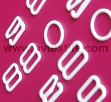 Nylon coated bra adjusters