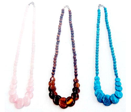 semi-precious necklaces