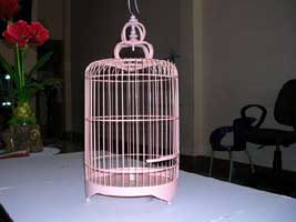 Decorative bamboo rattan bird cage