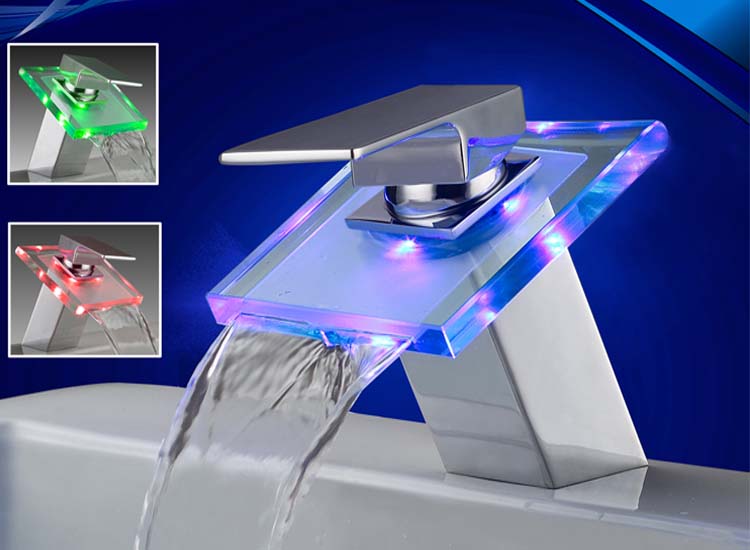 LED faucet,led basin mixer,led light faucets