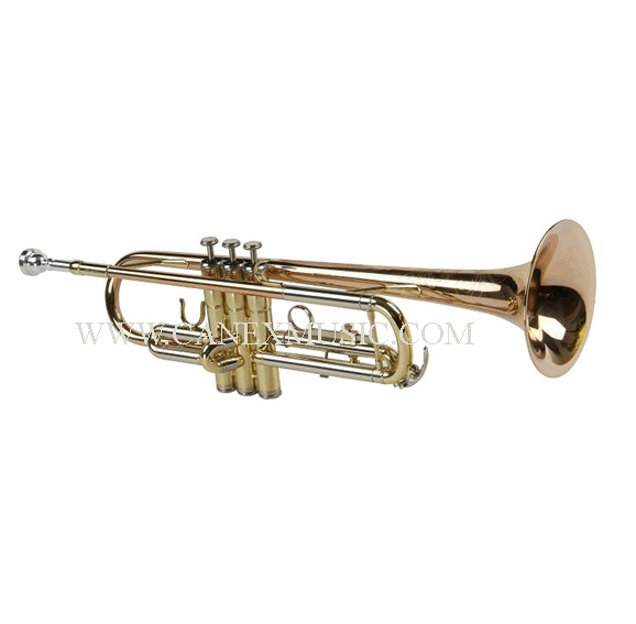 Gold brass Bb Key Trumpet