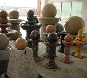 ball fountain, sphere fountain, ring fountain