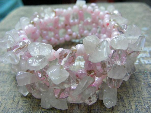 pink bead bracelet