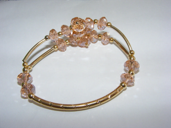 crystal and alloy  bracelet