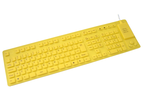 flexible keyboard with built-in mouse