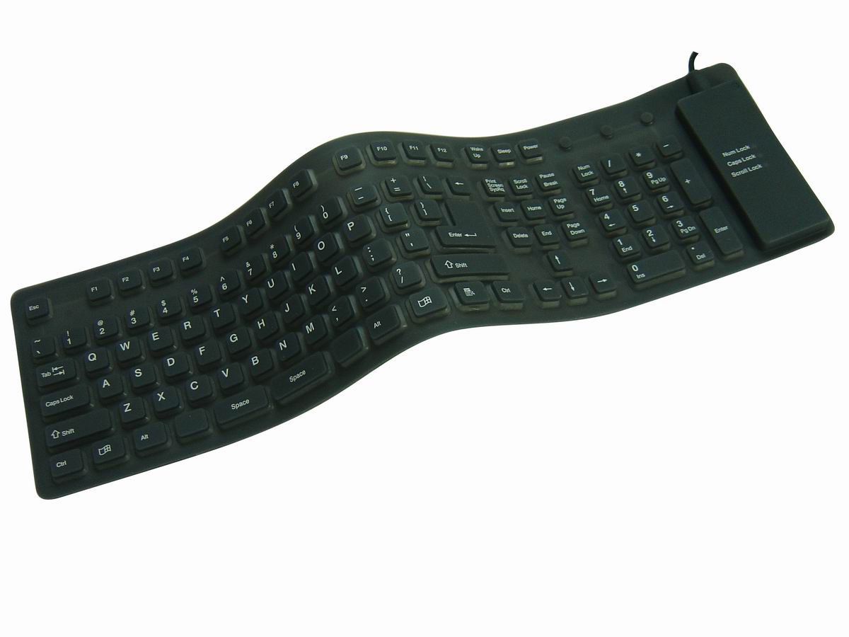 109-key standard flexible keyboard 