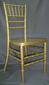 Gold Knock Down Chivari Ballroom Chair