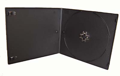 7mm small DVD Case single black-7mm VCD case