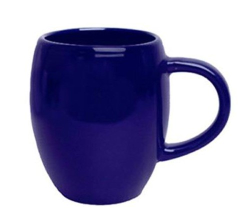 Blue ceramic mug