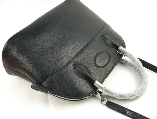 Hermes black Bolide leather handbag 