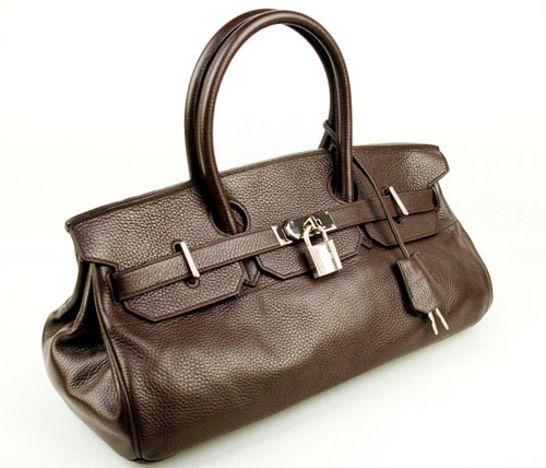 Hermes dark coffee JPG handbag 1040 42cm