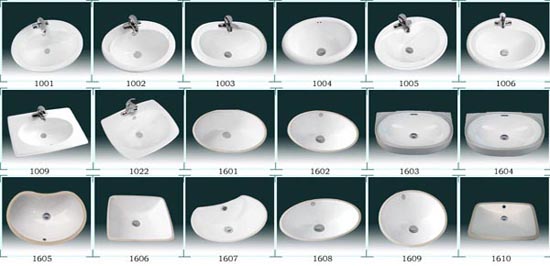 on-table basins(sinks) 