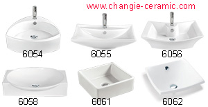 Artistic basins (ceramics sanitary ware)