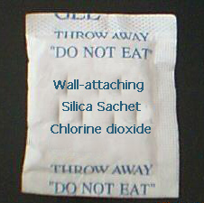 Chlorine Dioxide Silica (Wall-attaching Sachet)