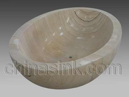 sandstone oval marble bathroom bathtub