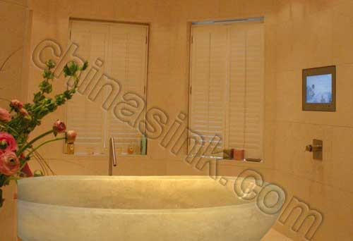 travertine stone bathroom bathtub project 