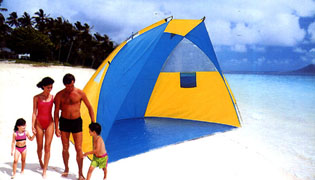 Sandy beach tent