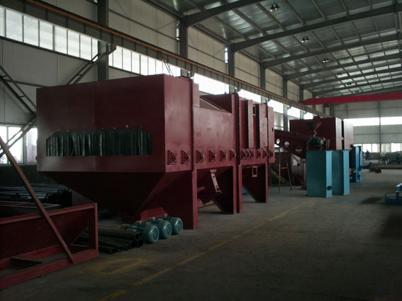 Q69 Roller conveyor shot blasting machine