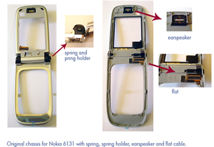 original chassis for Nokia 6131 