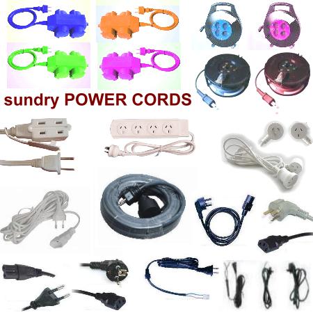 Power Cords, Extension Cords, Extension Plugs,..