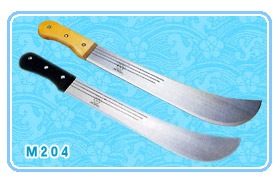 Machetes (with wooden or plastic handle)