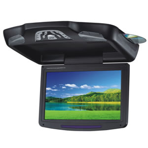 T2W Flip down(Roof mount) Car DVD+USB/SD/IR/FM