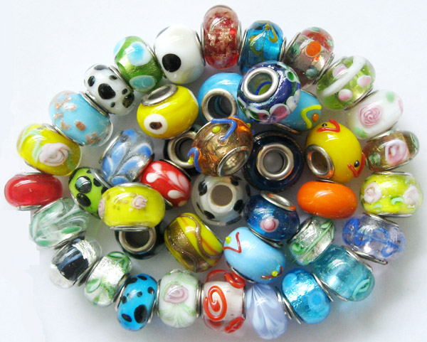 wholesale Pandora glass beads