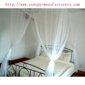 Square Bed Canopy with Stones