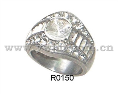 fashion alloy czech stone ring