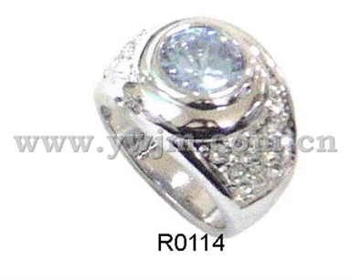 fashion alloy cz stone ring