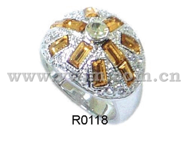 fashion alloy cz stone ring