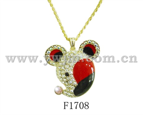 fashion alloy czech stone necklace