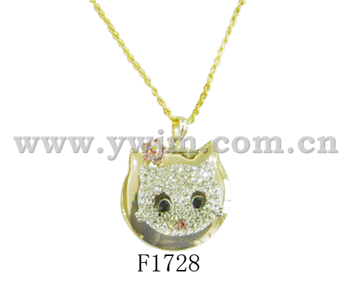 fashion alloy czech stone necklace