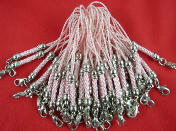 Supply high-grade rayon mobile phone decorations hanging rope, pattern can be customized.