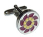 Flower shaped cufflink