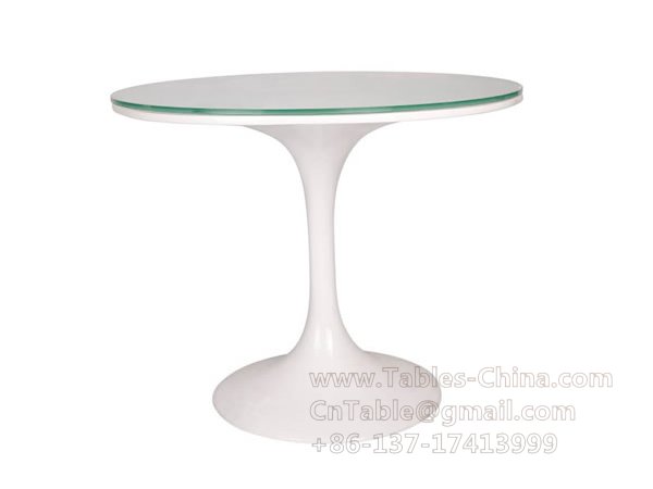 Tuplip Table(glass top)