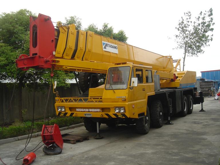 truck crane mobile hydraulic tadano tg800e 80ton construction machine 