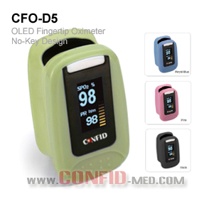 CONFID OLCD Fingertip Pulse Oximeter CFO-D5, No ke