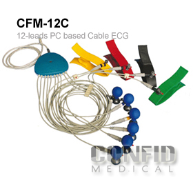 CONFID 12leads PC based cable ECG CFM-12C with USB software