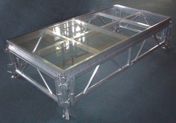 glass stage,transparent stage